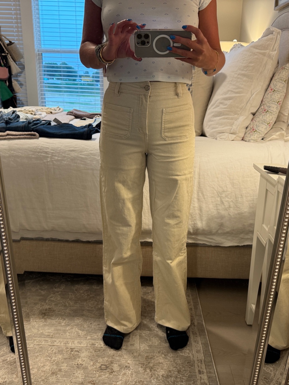 Oat New York Cream Wide-Leg Pants